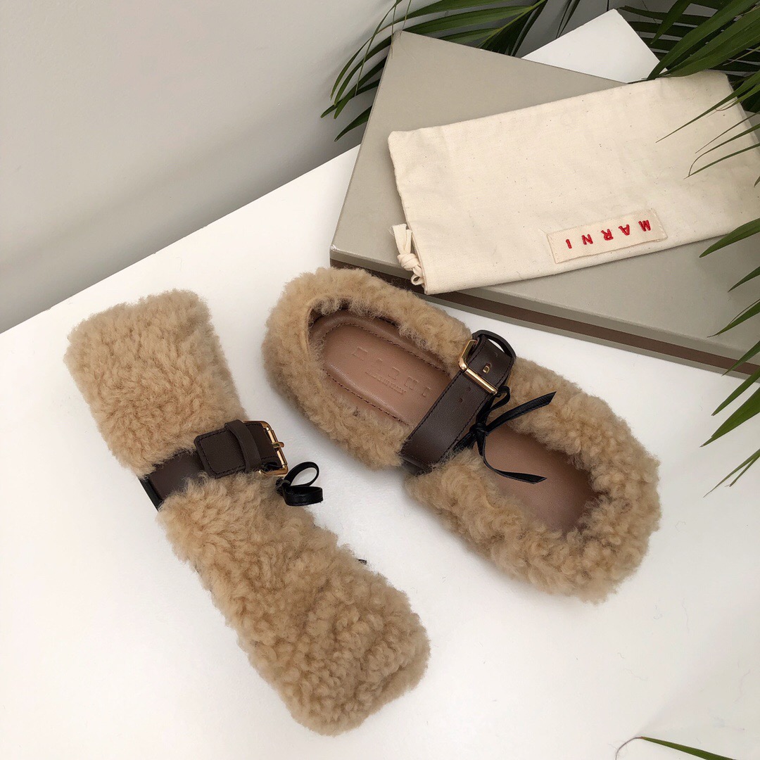 마르니 양털슈즈