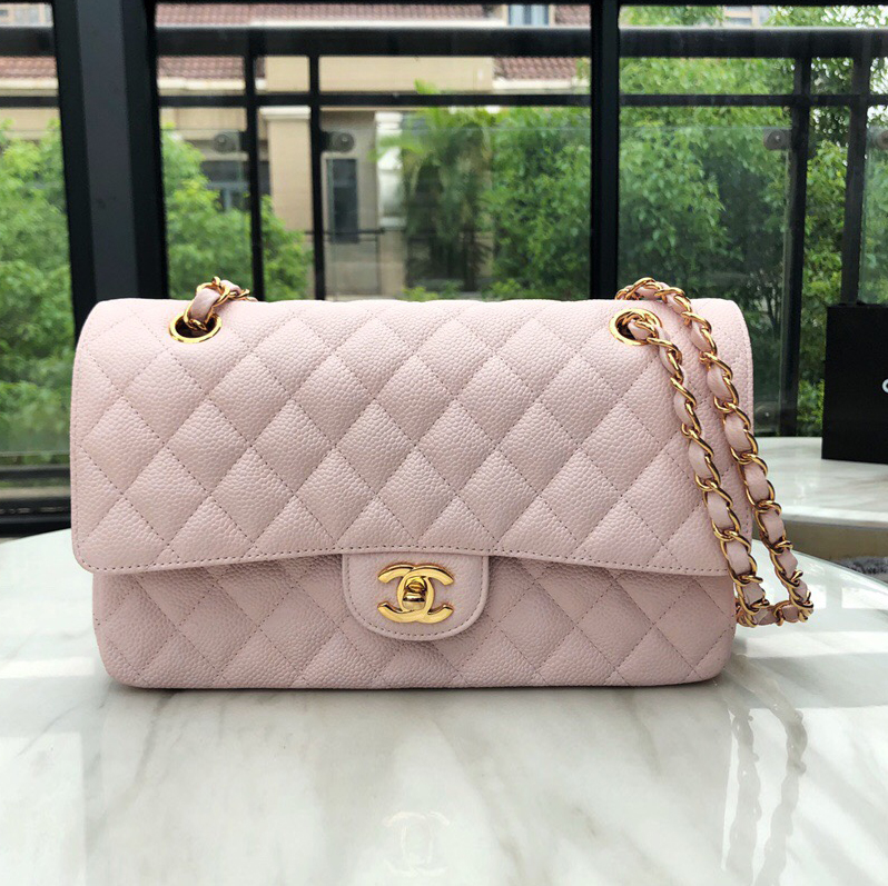 샤넬 클래식 미듐 25cm 캐비어