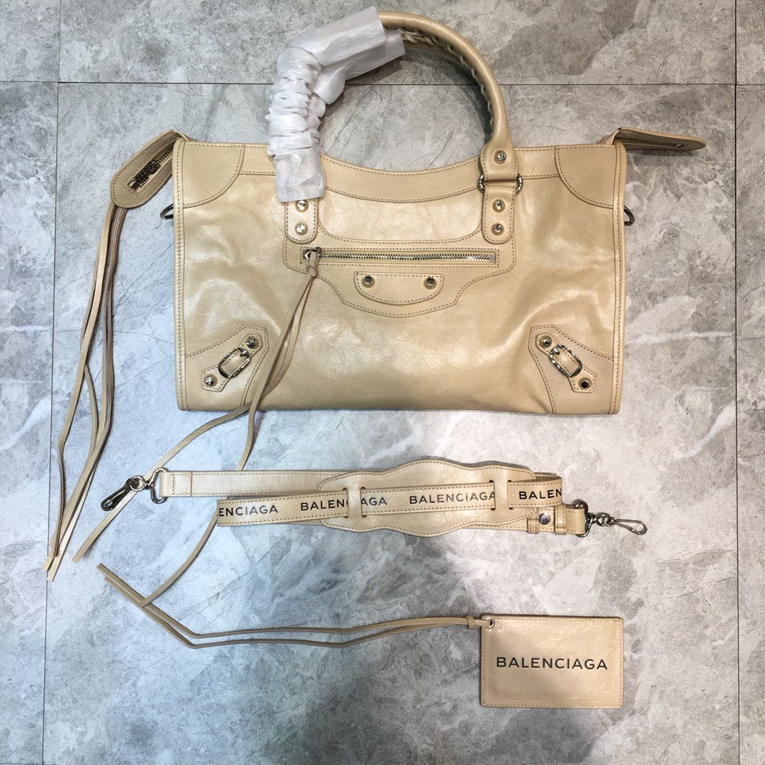 발렌시아가 시티 미니 로고스트랩 38cm