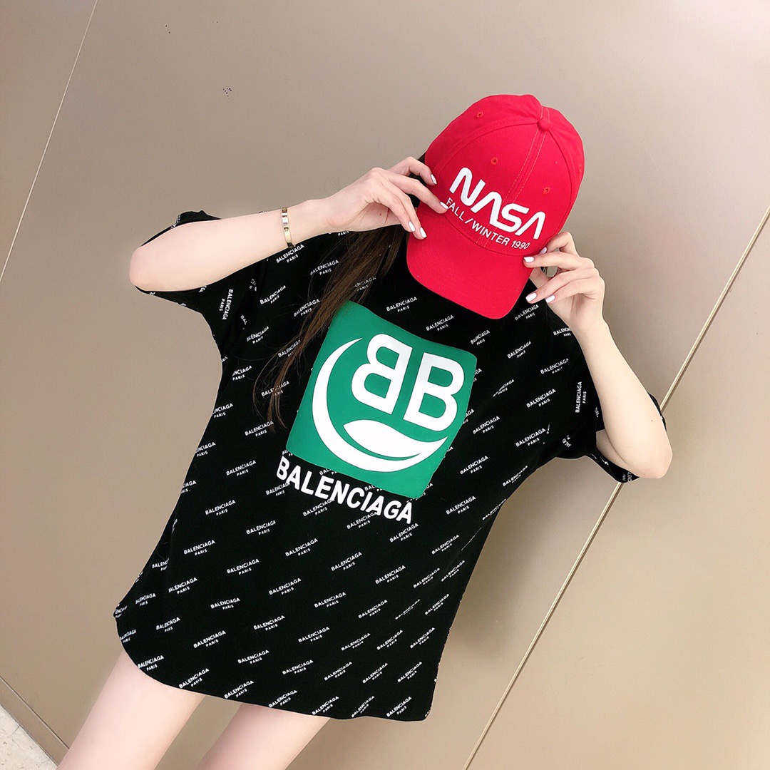 발렌시아가 로고 티셔츠