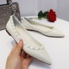 발렌티노 락스터드 플랫 슈즈