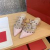 발렌티노 락스터드 뮬 유광 4.5cm