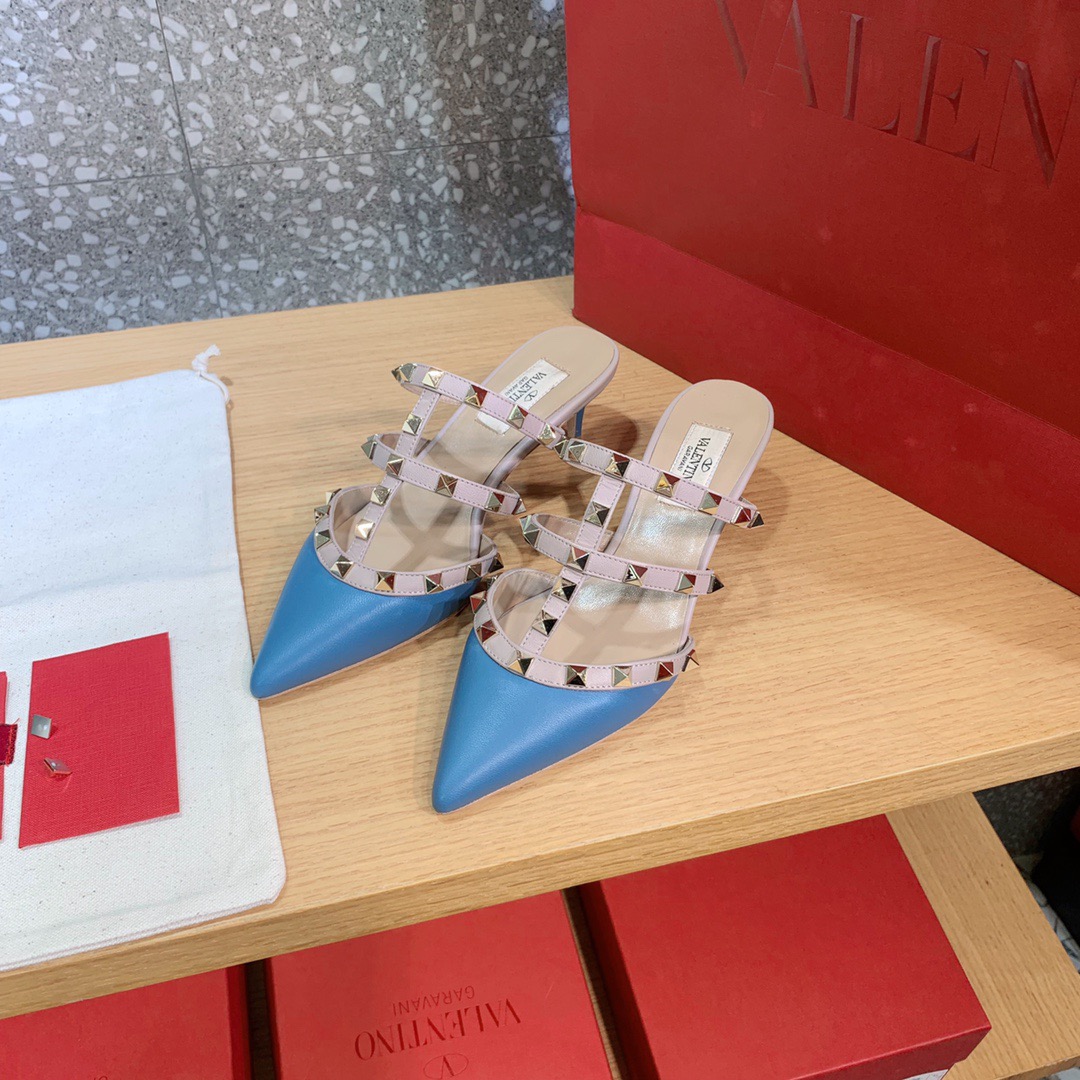 발렌티노 락스터드 뮬 4.5cm