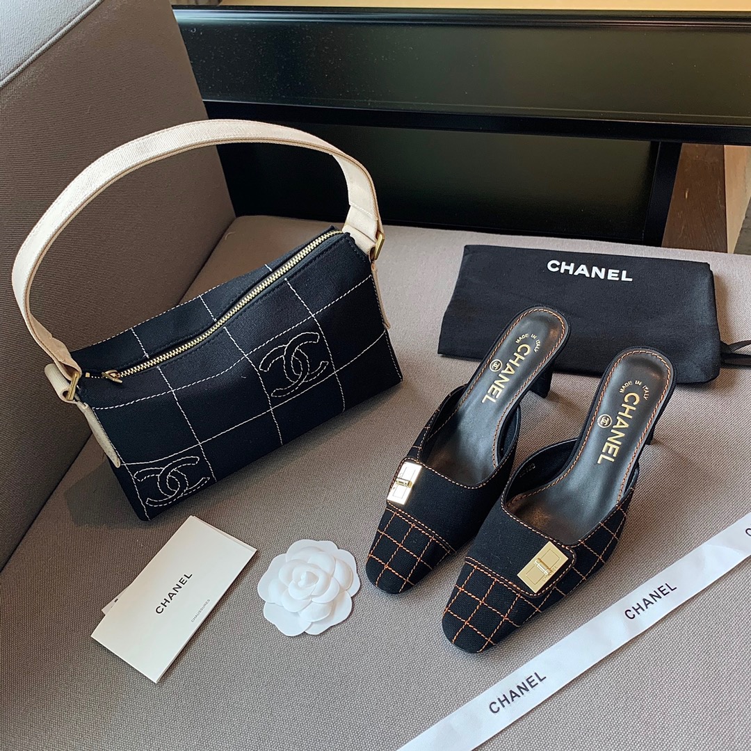 샤넬 빈티지 뮬 6cm
