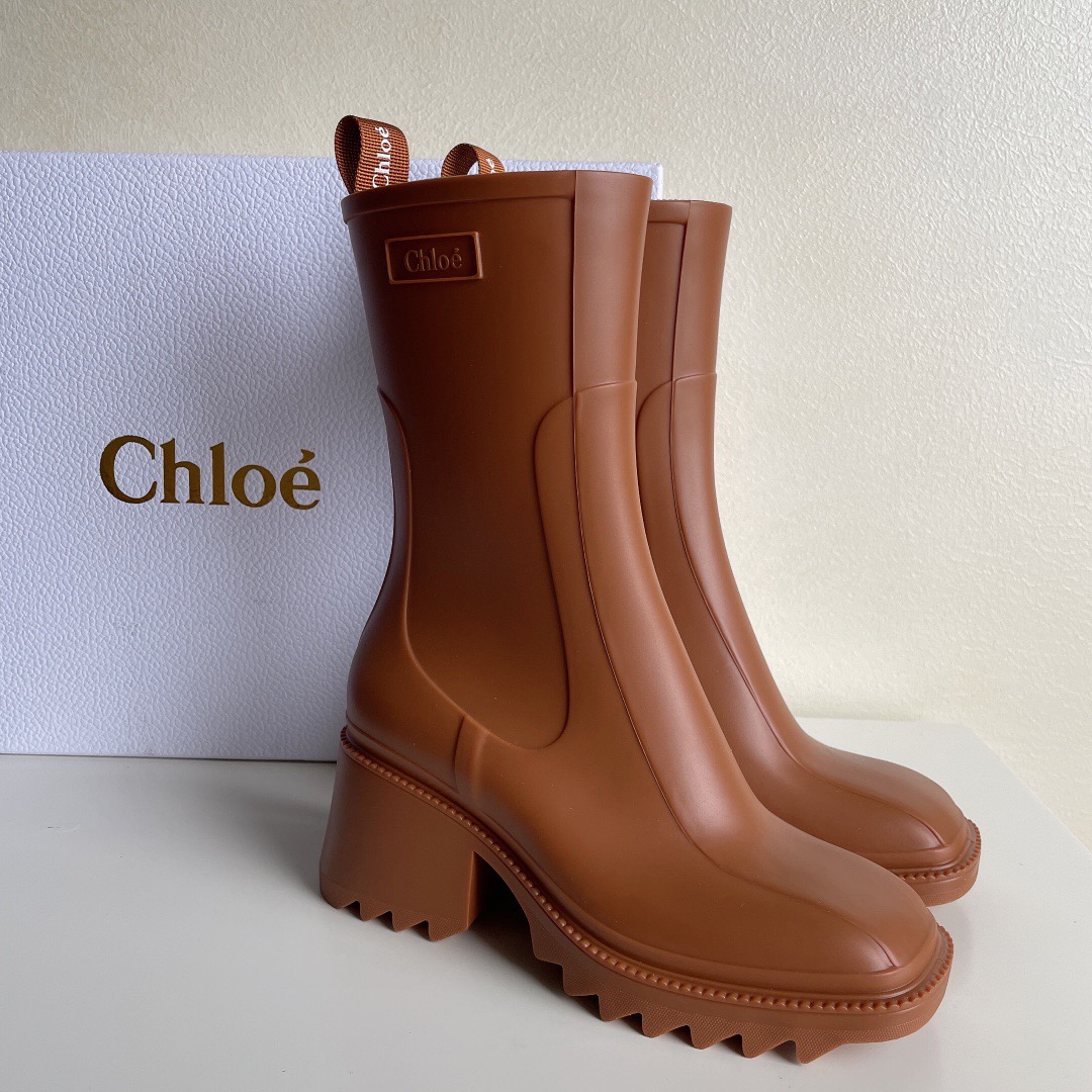 끌로에 pvc 레인부츠 5cm
