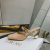 디올 로즈 뮬 힐 9cm