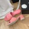 샤넬 트위드 CC 로고 뮬 4cm