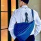 프라다 가죽 트라이앵글 백