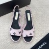 샤넬 백 로고 프린트 샌들 3cm