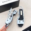 샤넬 백 로고 프린트 샌들 3cm