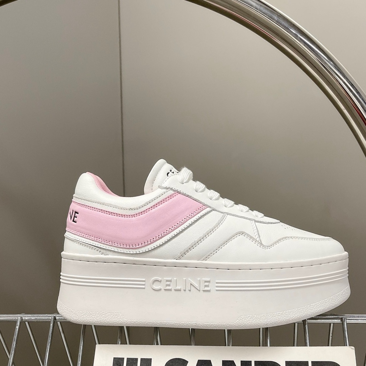 셀린느 웨지 아웃솔 블록 스니커즈 5cm