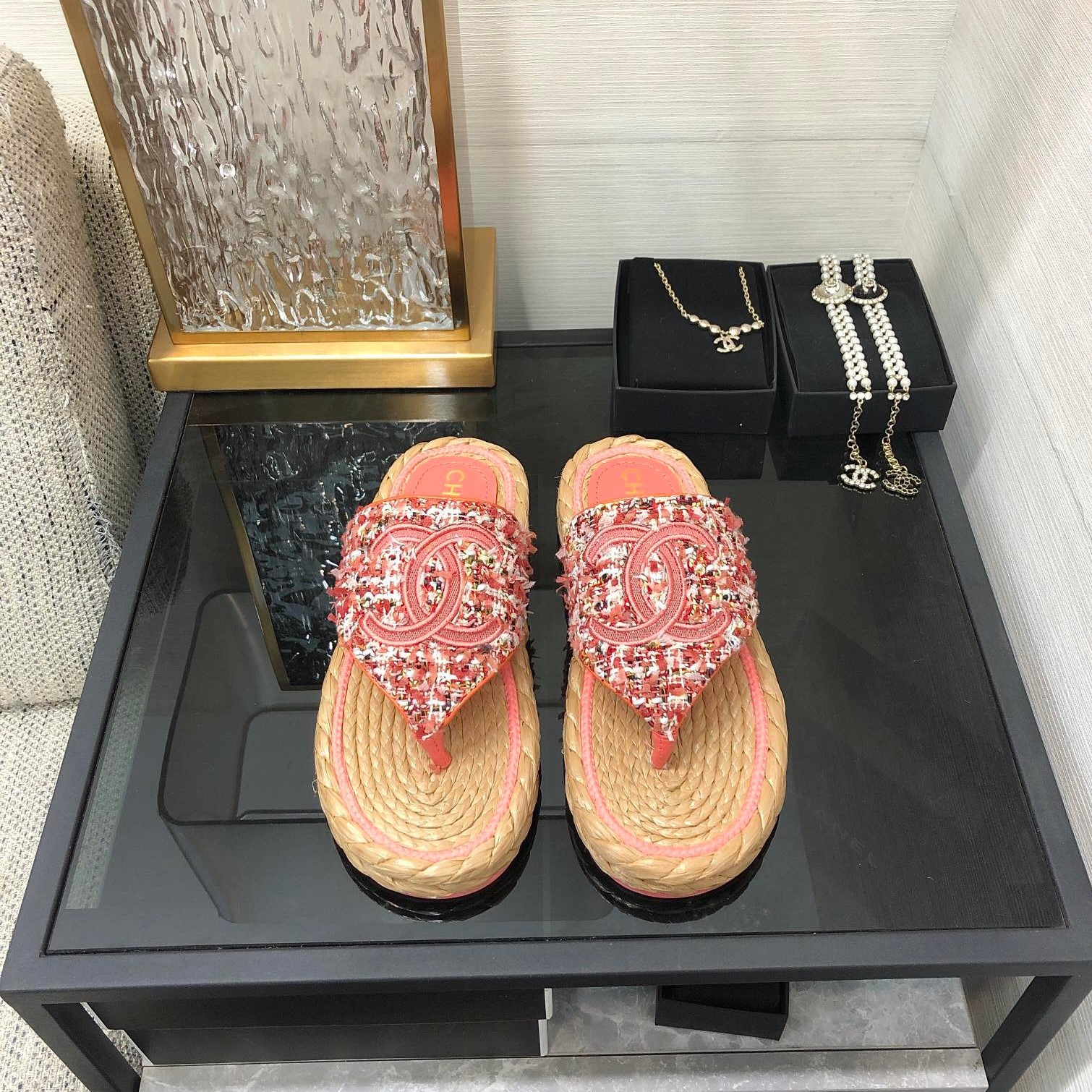샤넬 트위드 쪼리