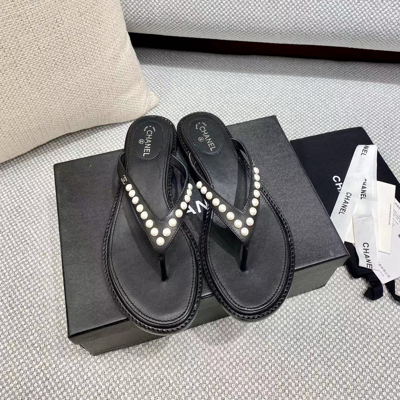 샤넬 진주 쪼리