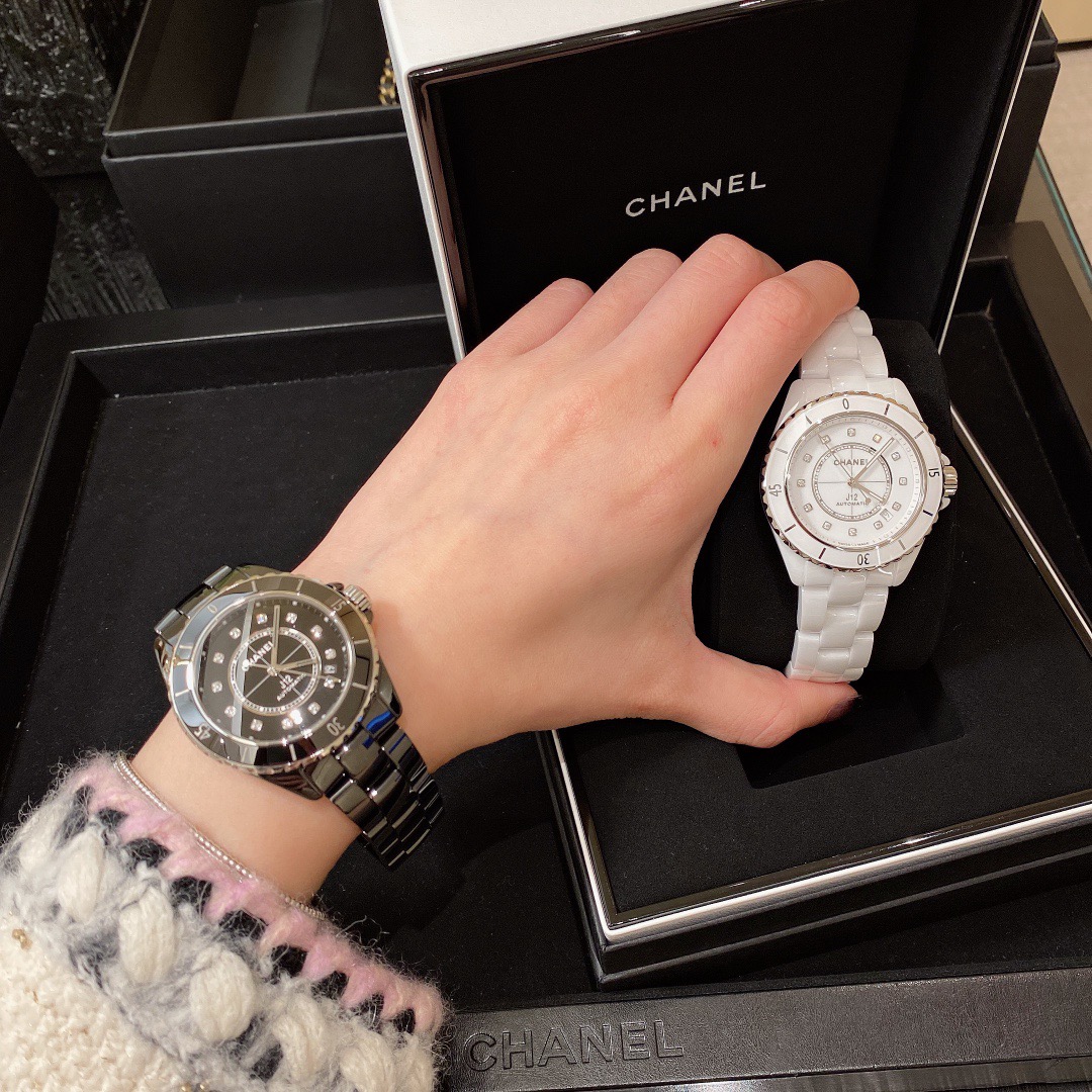 샤넬 J12 다이아 오토 33m ,38mm