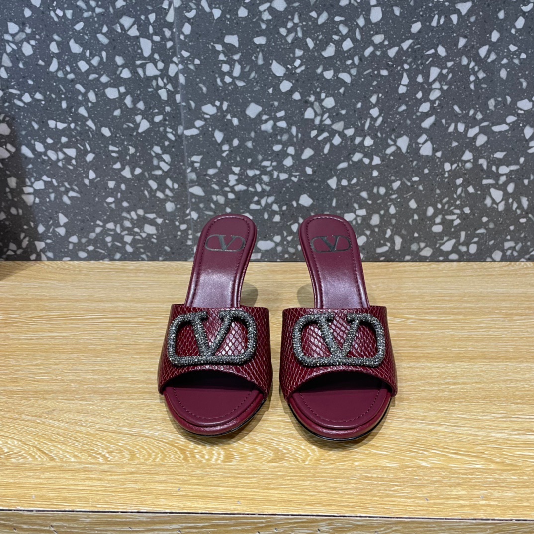 발렌티노 브이링 뮬 힐 8cm