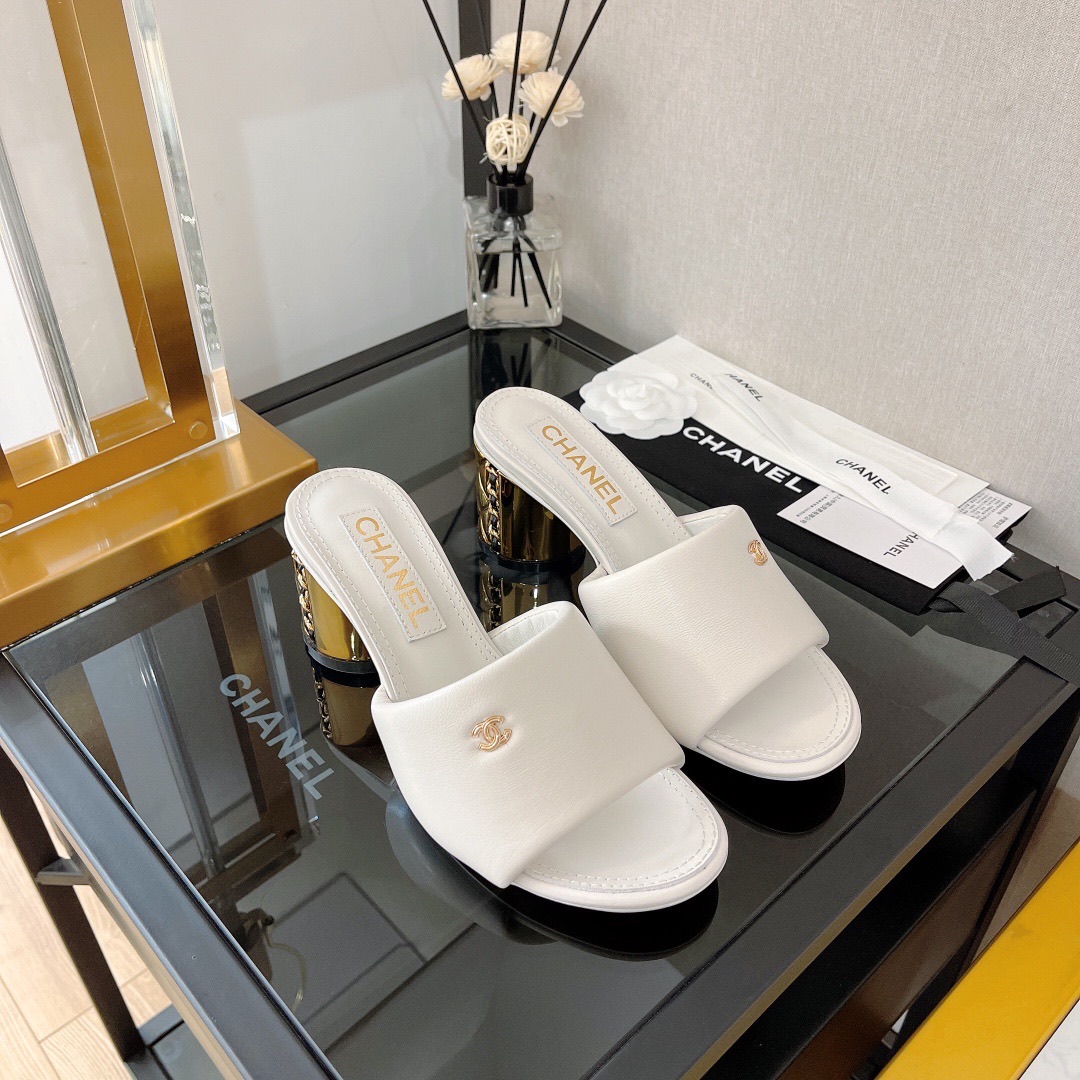 샤넬 CC 체인 힐 6.5cm