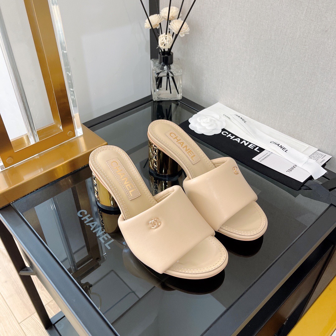 샤넬 CC 체인 힐 6.5cm
