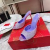 크리스찬 루부탱 돌리 크리스탈 레더 샌들