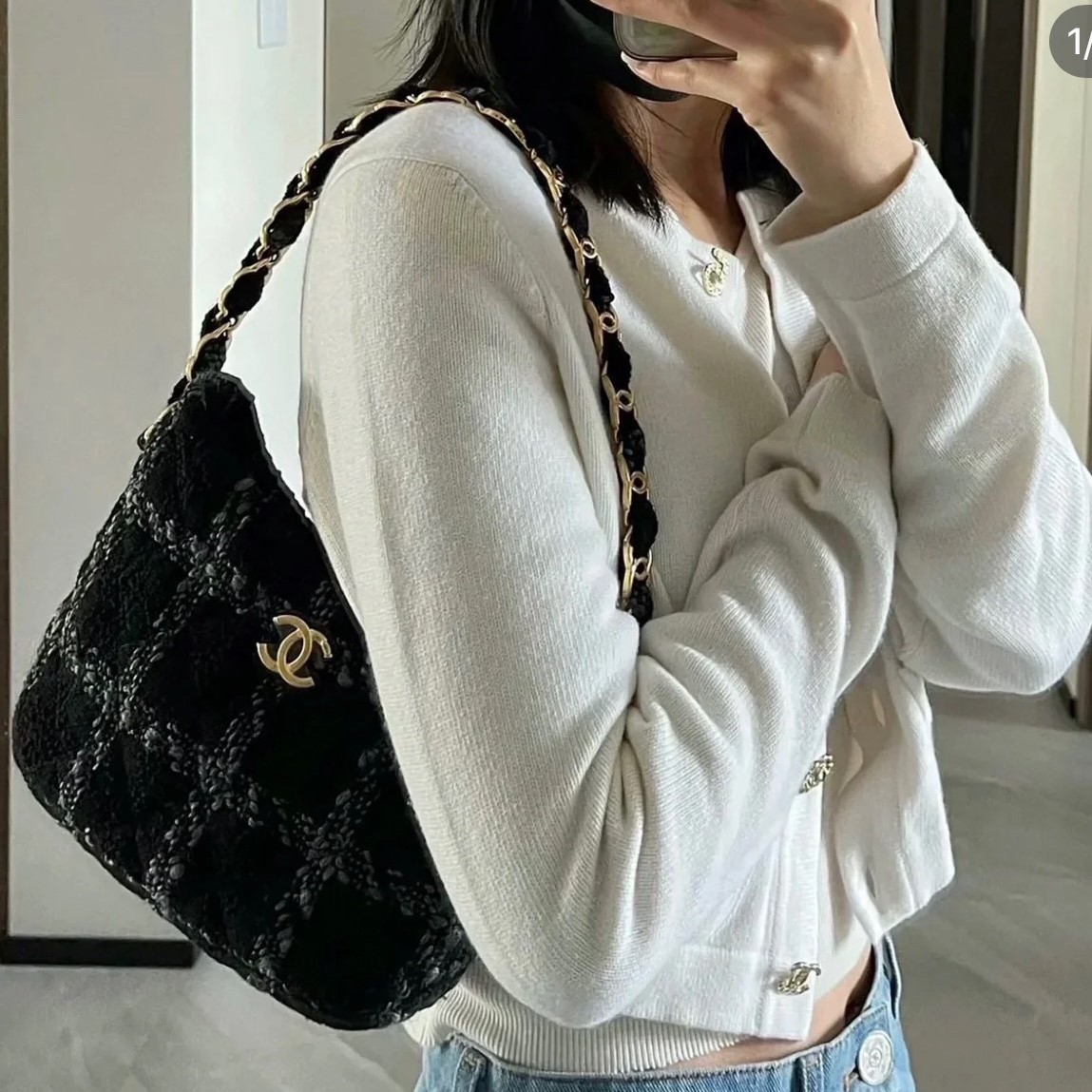샤넬 호보 핸드백