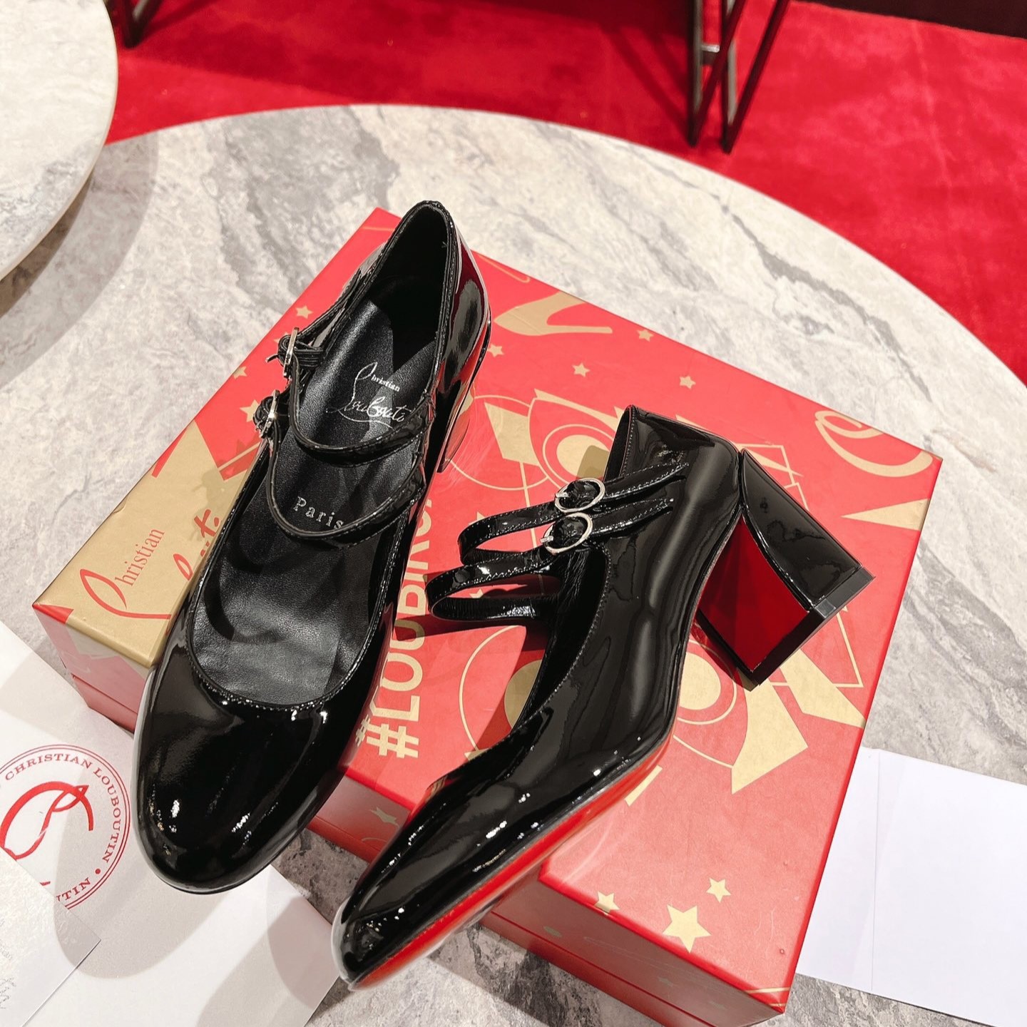 크리스찬 루부탱 메리제인 펌프스 5.5cm