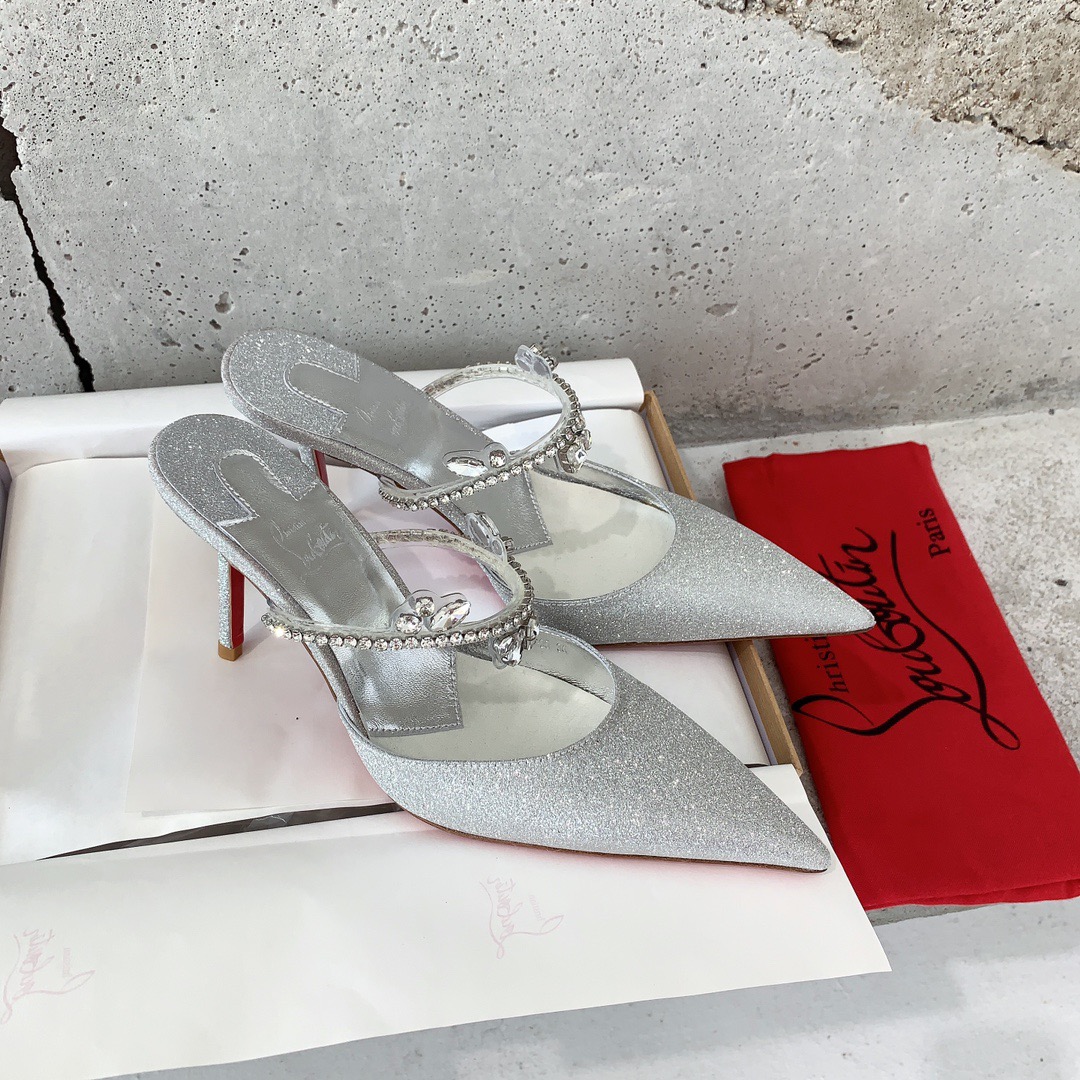 크리스찬루부탱 뮬 9.5cm