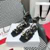 발렌티노 ROCKSTUD NET 키드스킨 샌들