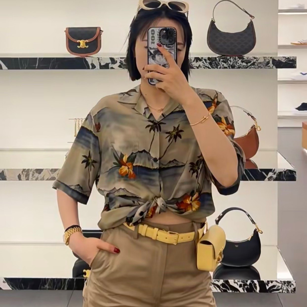 셀린느 트리옹프 벨트백