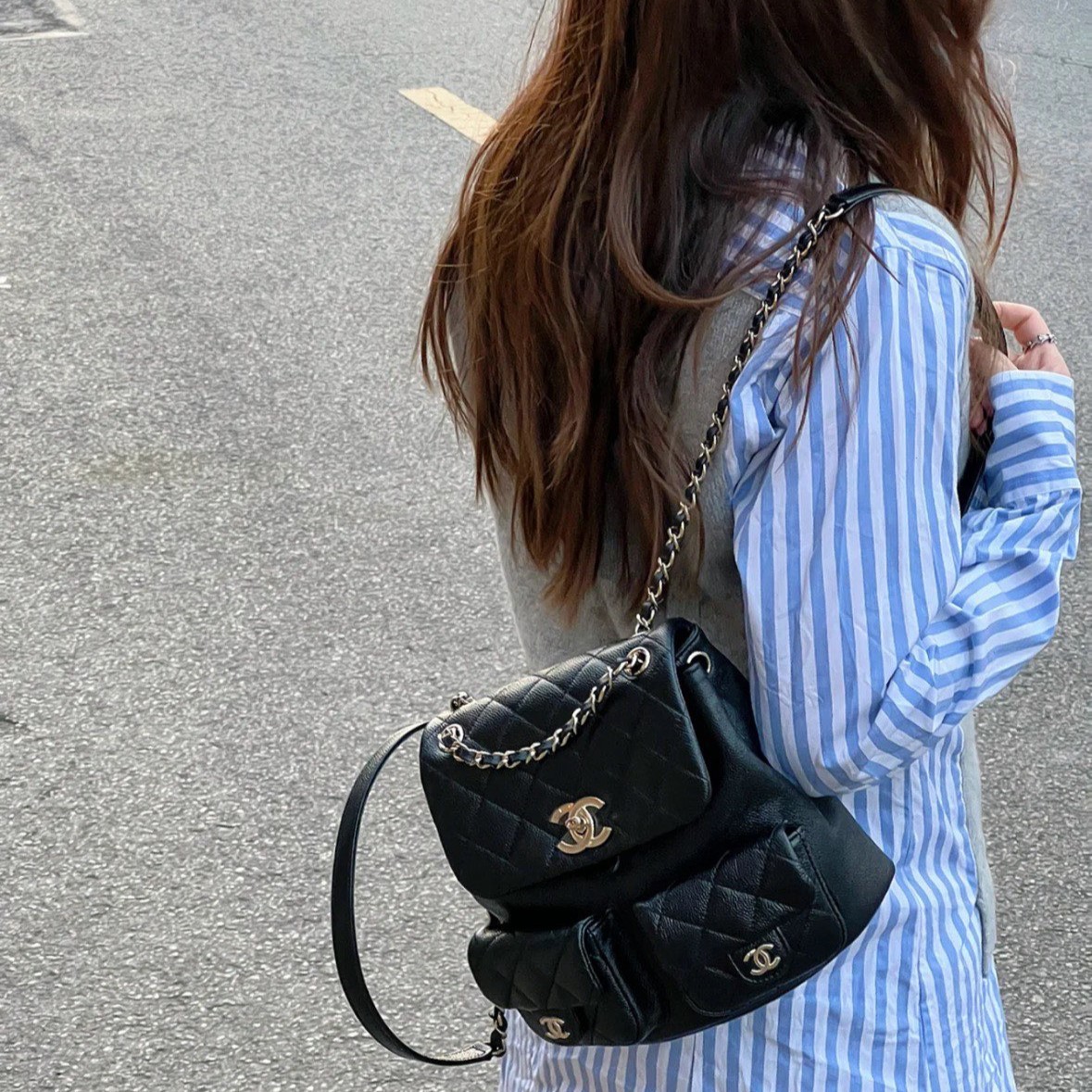 샤넬 미듐 백팩