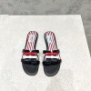 톰브라운 보우 레더 슬리퍼