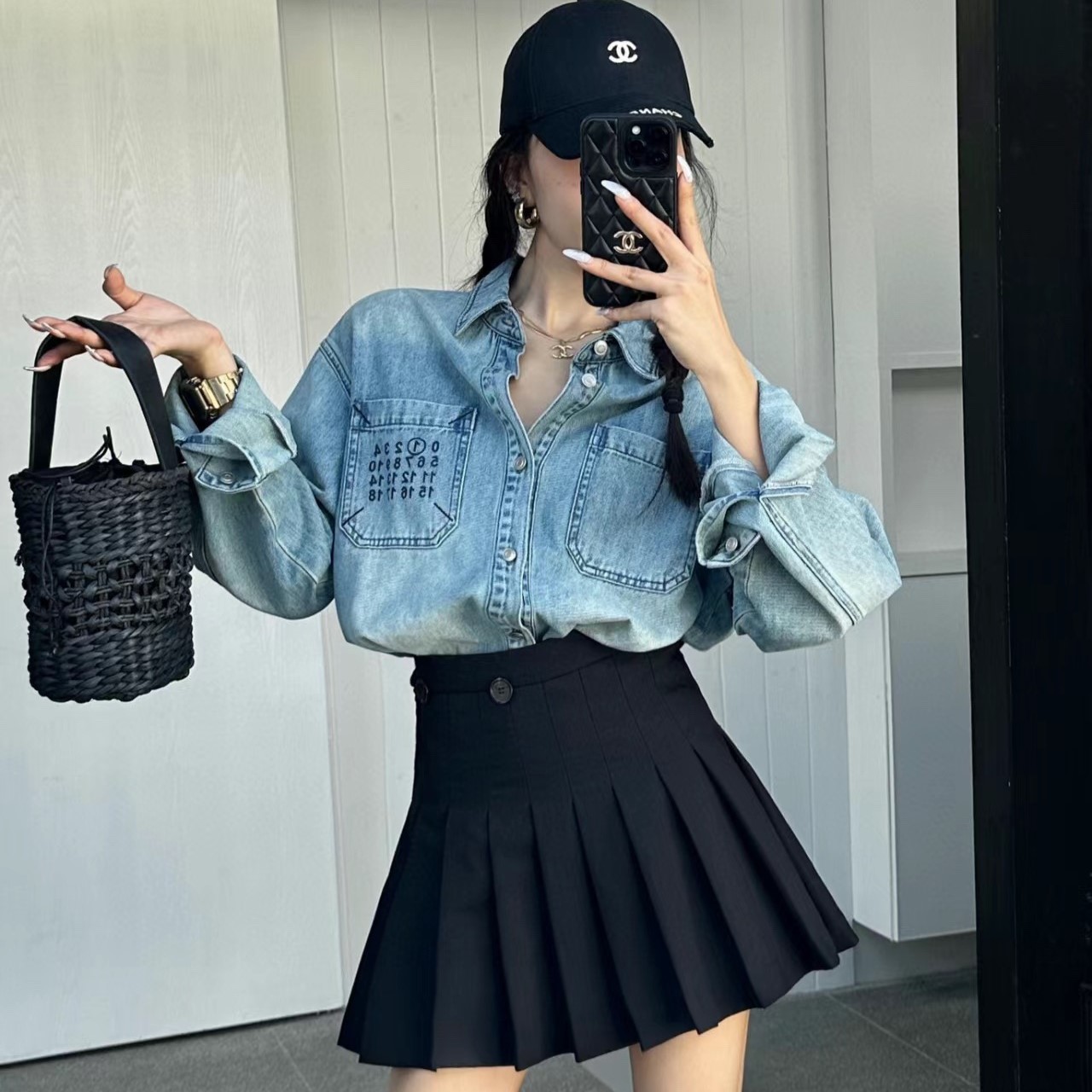메종마르지엘라 데님 셔츠