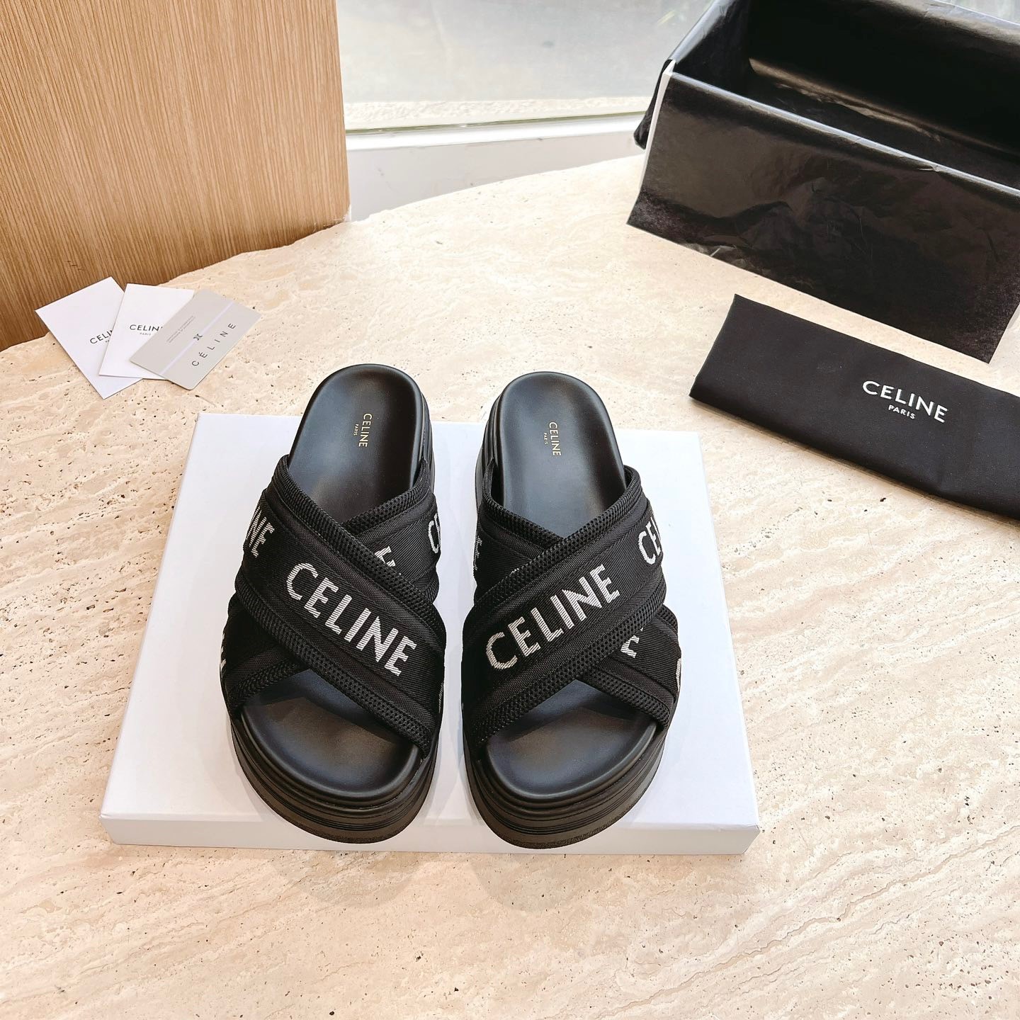 셀린느 블록 슬라이드 5cm