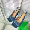 보테가베네타 패디드 슬링백 샌들 9cm