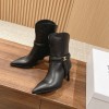 셀린느 베르누이 트리옹프 하네스 로우 부츠 8cm