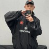 발렌시아가 파리 사커 트랙수트 재킷 블랙