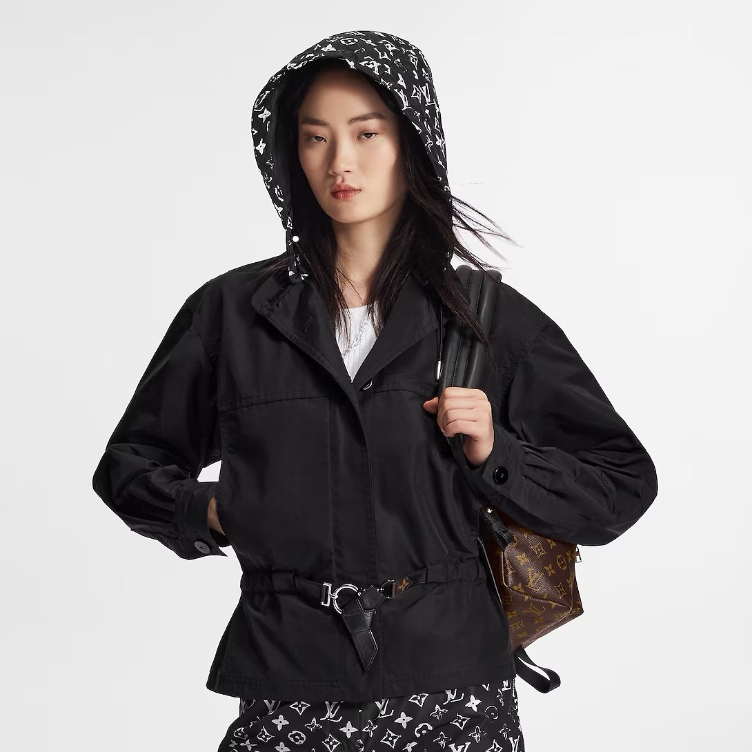 루이비통 숏 후디드 파카