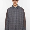 아크네 Check button-up shirt
