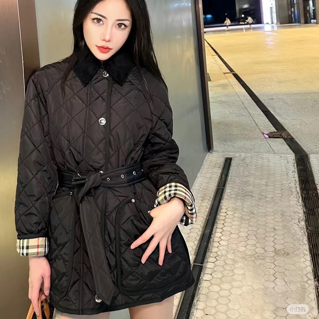 버버리 퀼팅 자켓