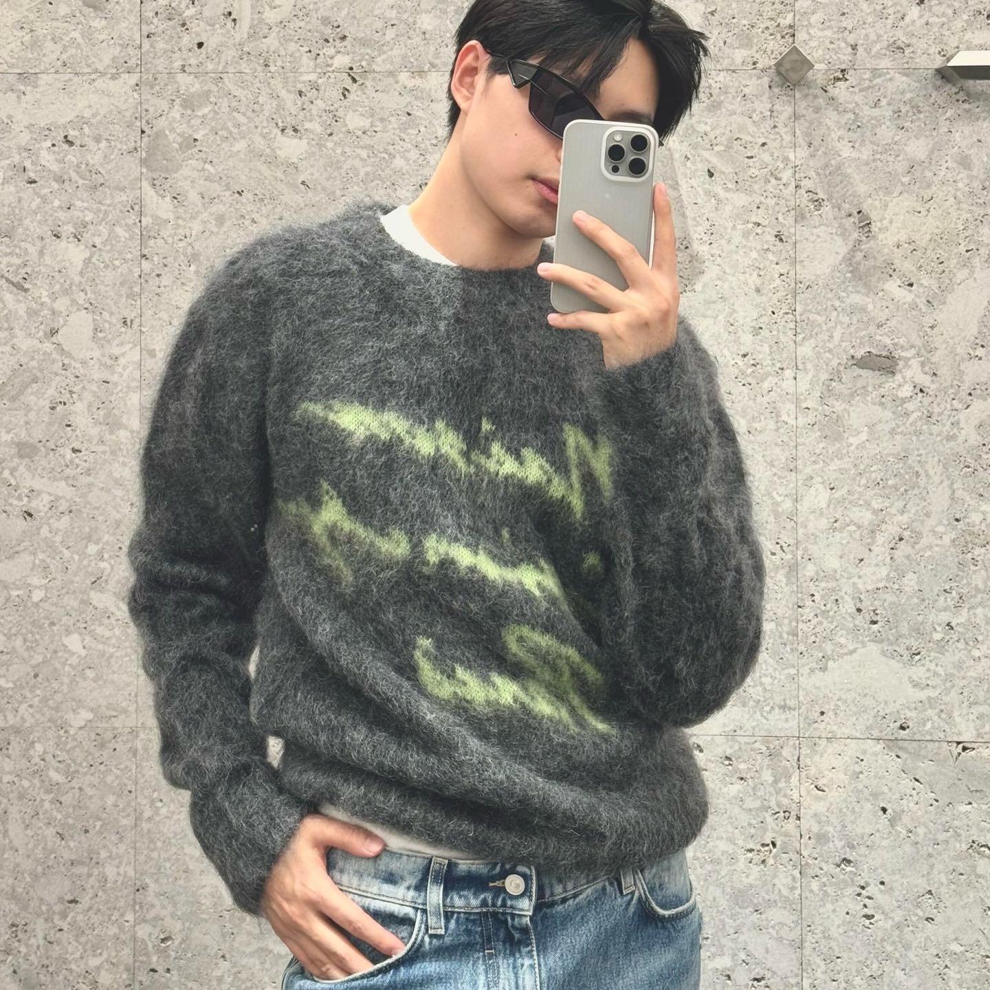 MAISON 지방시 SWEATER IN MOHAIR