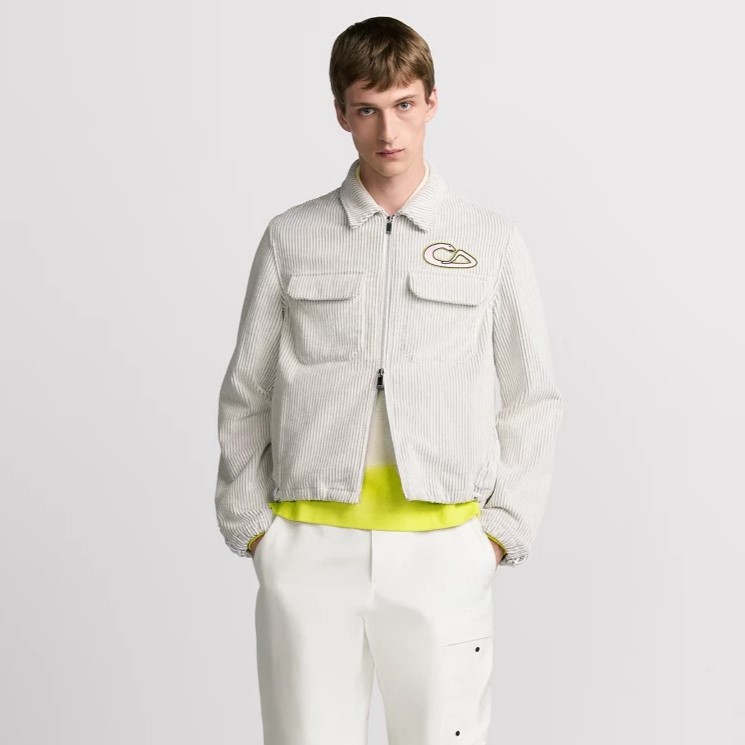 디올 AND KAWS Zipped Blouson Jacket