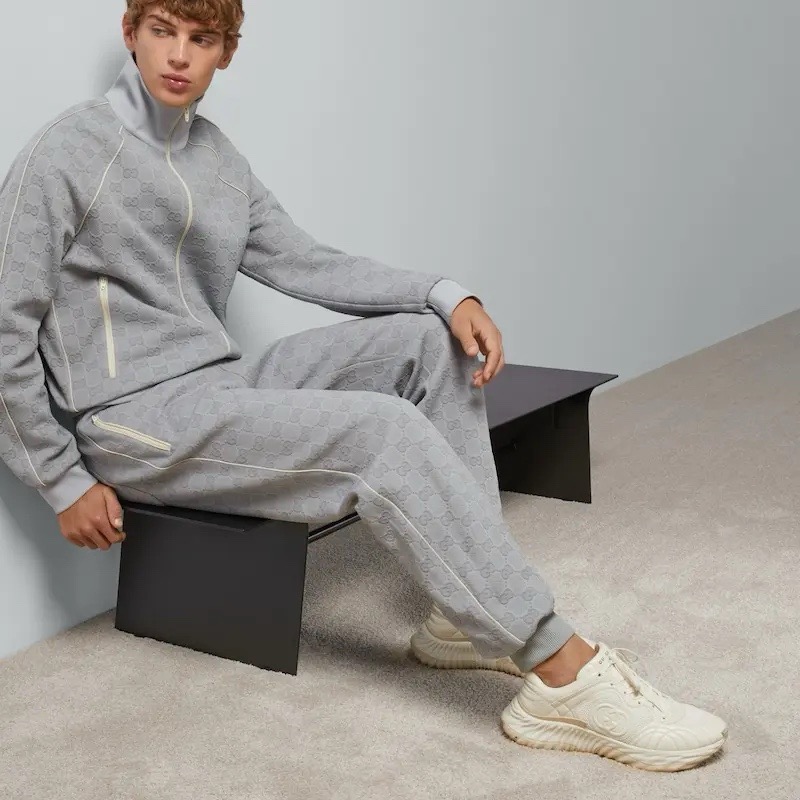 구찌 GG nylon jacquard jogging pant