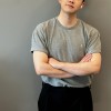 생로랑 코튼 티셔츠