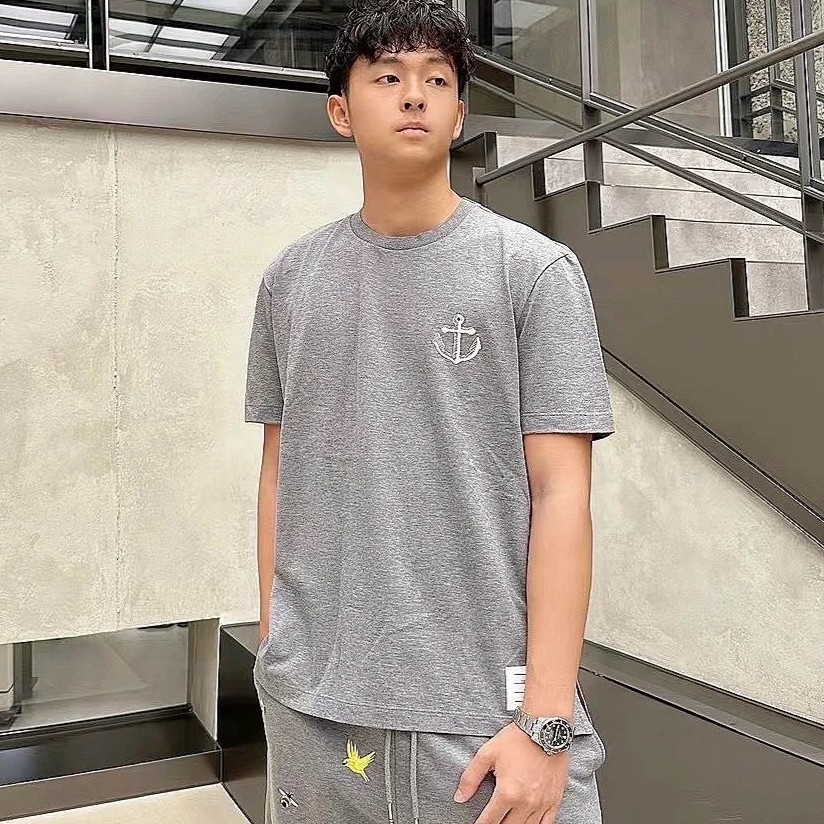 톰브라운 코튼 티셔츠