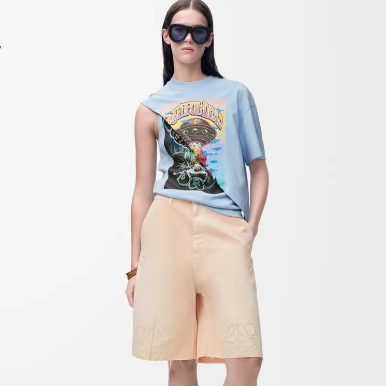 로에베 Draped top in cotton