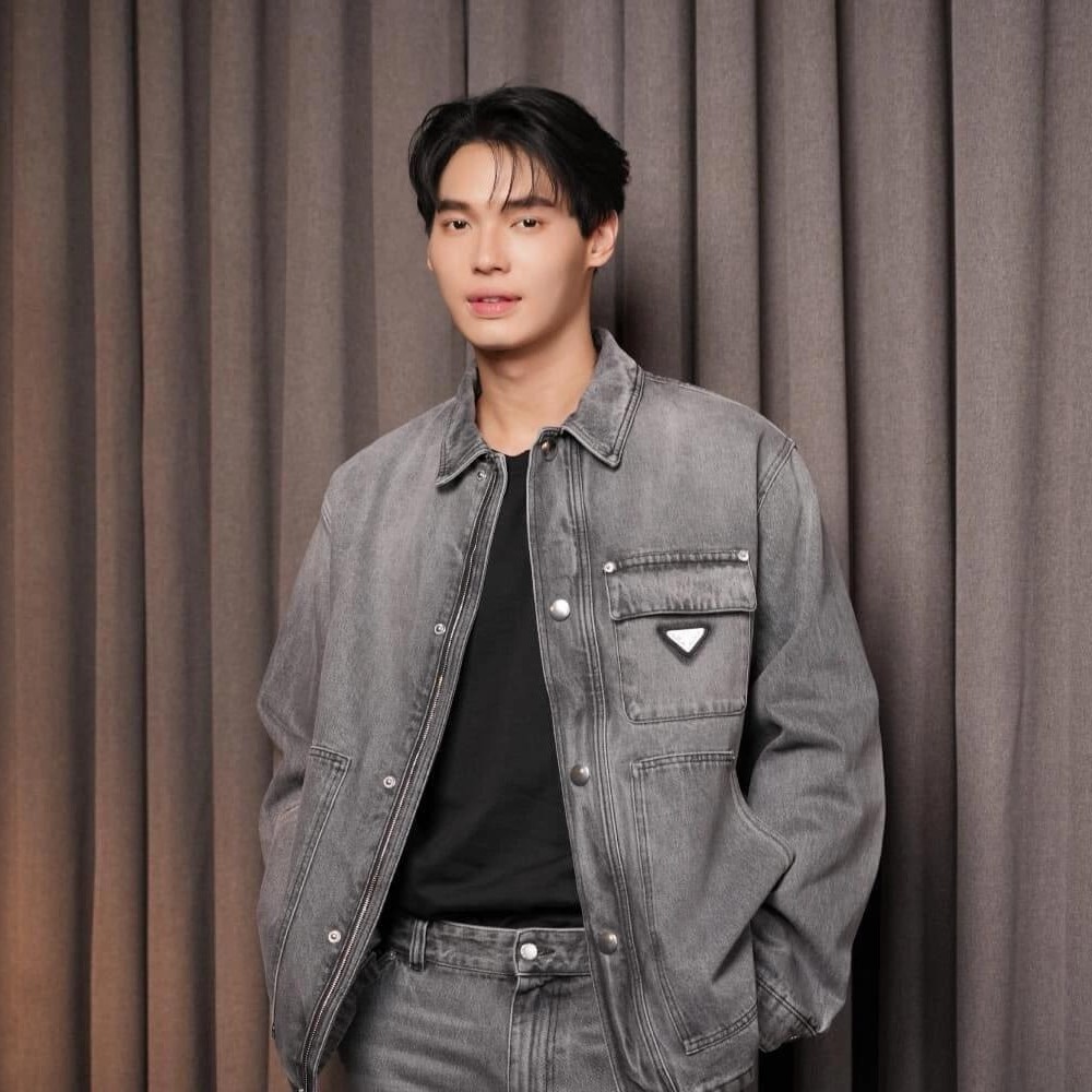 프라다 Denim Blouson Jacket Gray