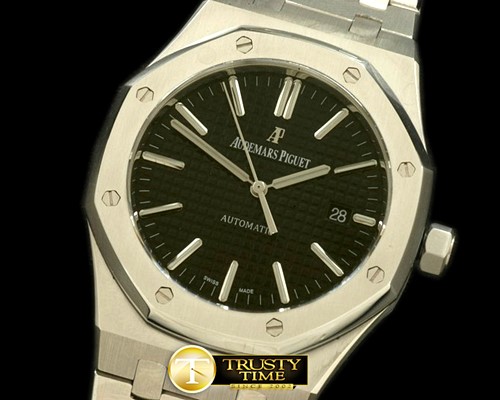 오데마피게 Royal Oak 15400 SS/SS Black Swiss 2824 -AP0187B