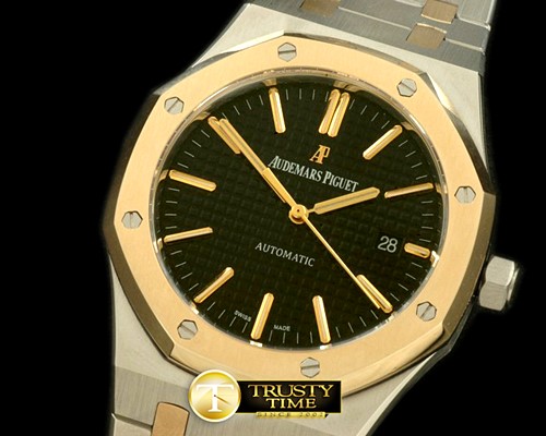 오데마피게 Royal Oak 15400 SS/YG Black Swiss 2824 -AP0189B