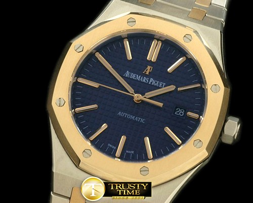 오데마피게 Royal Oak 15400 SS/YG Blue Swiss 2824 -AP0189D