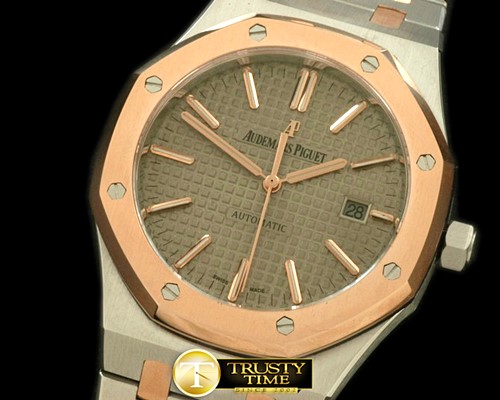 오데마피게 Royal Oak 15400 SS/RG Grey Swiss 2824 -AP0189G