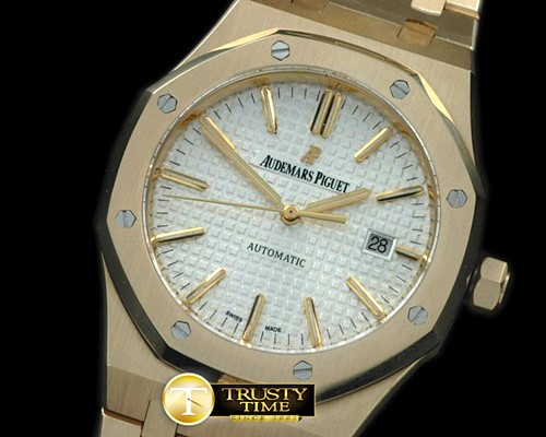 오데마피게 Royal Oak 15400 YG/YG White Swiss 2824 -AP0191A