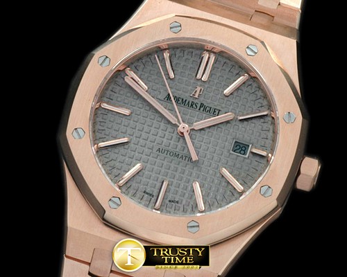오데마피게 Royal Oak 15400 RG/RG Grey Swiss 2824 -AP0192C